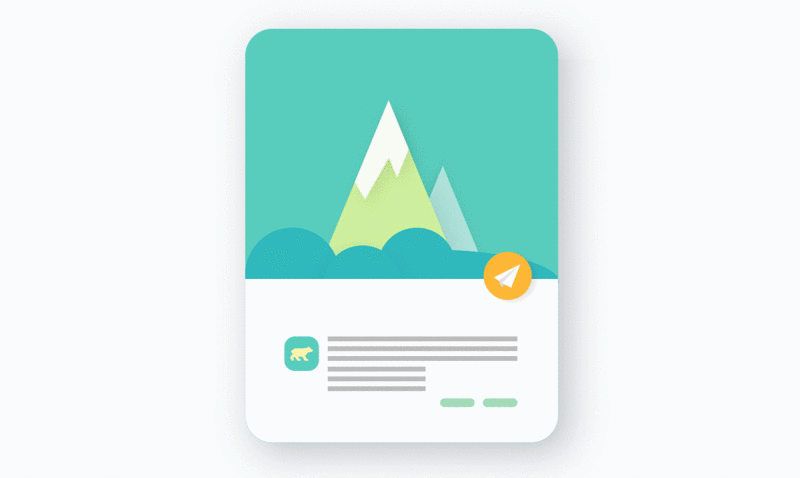 Mobile app animation illustration
